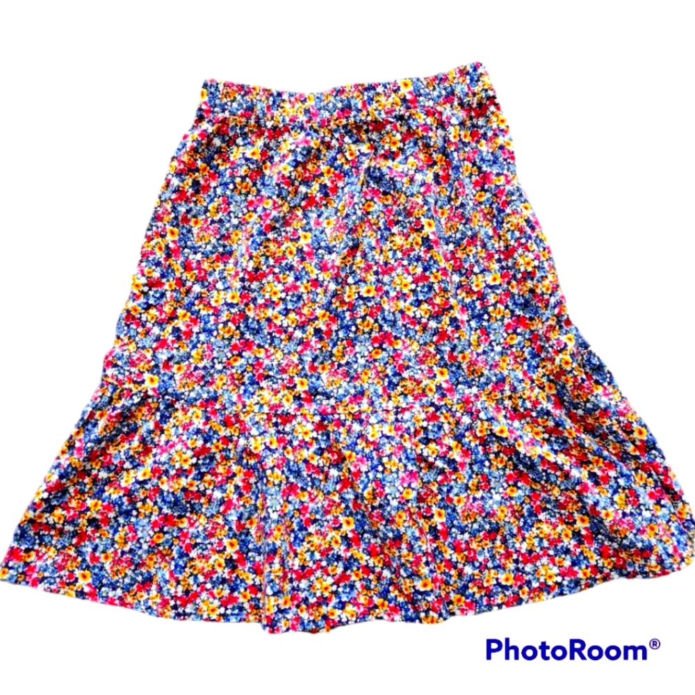 Girl's Floral Skirt